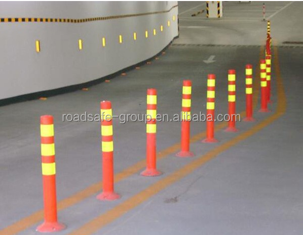 ৭৫ সেন্টিমিটার বহিরঙ্গন সড়ক নিরাপত্তা সতর্কতা টেকসই পিইউ প্লাস্টিক ট্রাফিক সতর্কতা পোস্ট 17