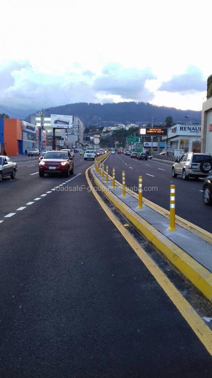 ৭৫ সেন্টিমিটার বহিরঙ্গন সড়ক নিরাপত্তা সতর্কতা টেকসই পিইউ প্লাস্টিক ট্রাফিক সতর্কতা পোস্ট 18