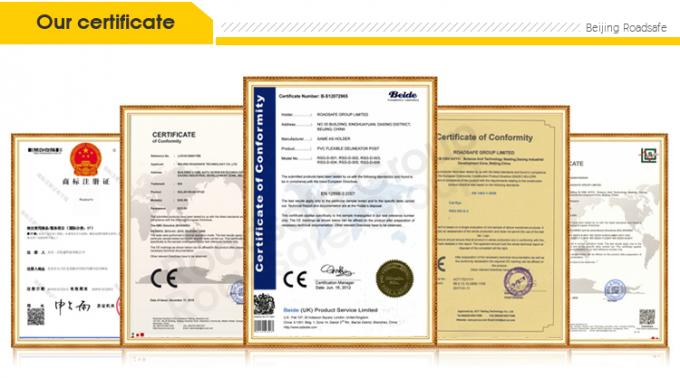 ৭৫ সেন্টিমিটার বহিরঙ্গন সড়ক নিরাপত্তা সতর্কতা টেকসই পিইউ প্লাস্টিক ট্রাফিক সতর্কতা পোস্ট 24