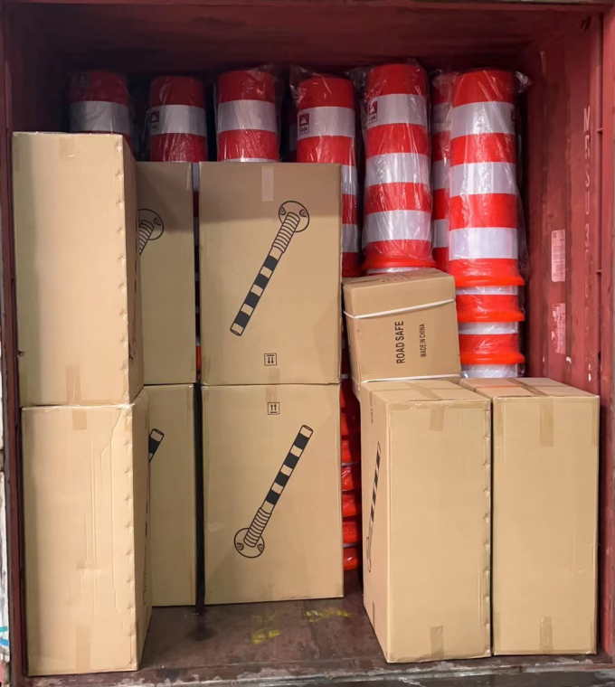 ৭৫ সেন্টিমিটার বহিরঙ্গন সড়ক নিরাপত্তা সতর্কতা টেকসই পিইউ প্লাস্টিক ট্রাফিক সতর্কতা পোস্ট 21