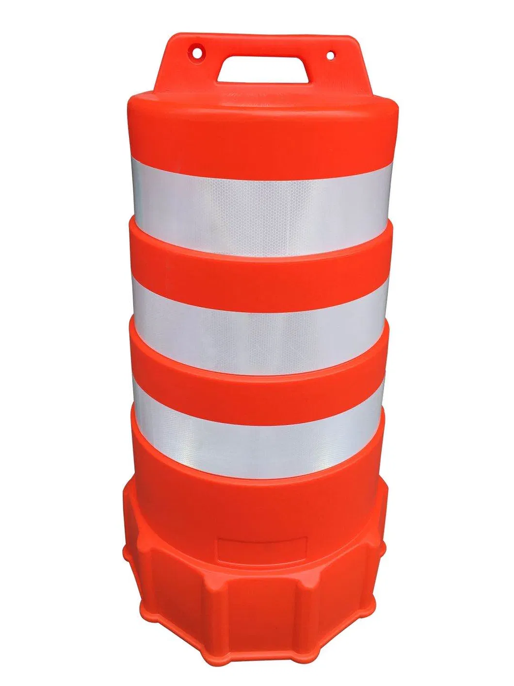 ROADSAFE সবচেয়ে বেশি বিক্রীত PE ট্র্যাফিক ড্রাম ক্র্যাশ ব্যারেল, সড়ক নিরাপত্তা প্রতিফলিত সতর্কীকরণ ব্যারেল 9